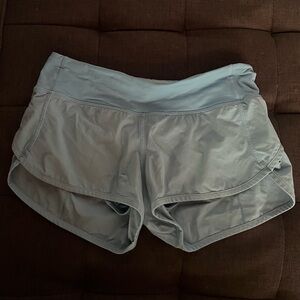 Lululemon speed up shorts light blue